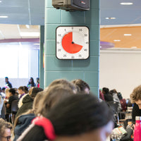 The time timer max can help keep your school's cafeteria schedule on track. 