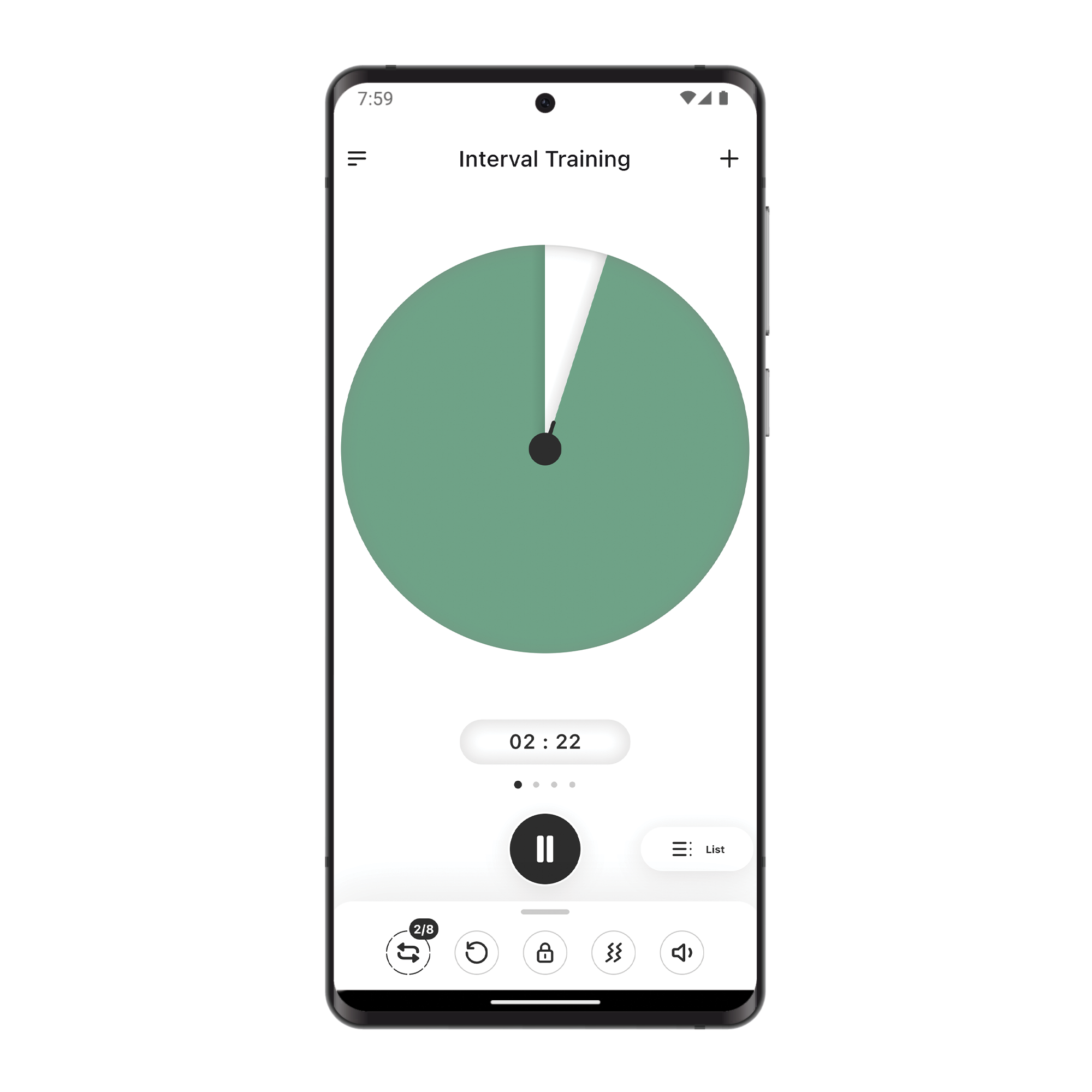Time Timer green disk countdown timer on android