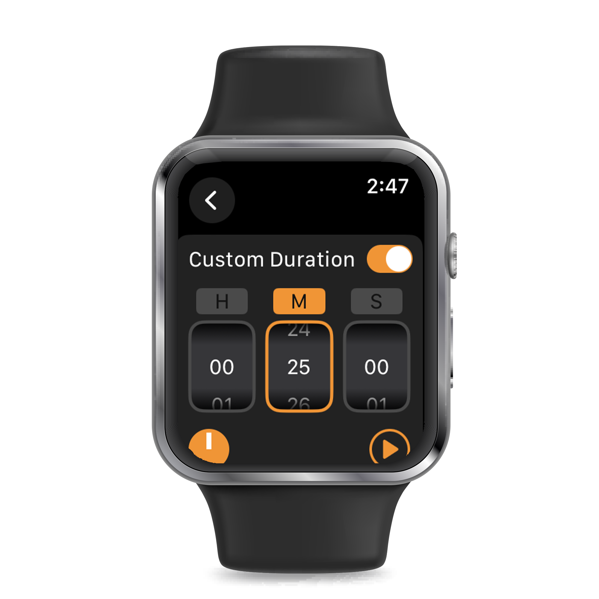 Apple Watch Timer setting