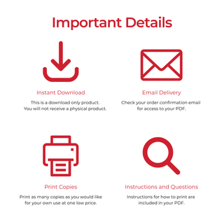 Important details about a product with icons and text on a white background