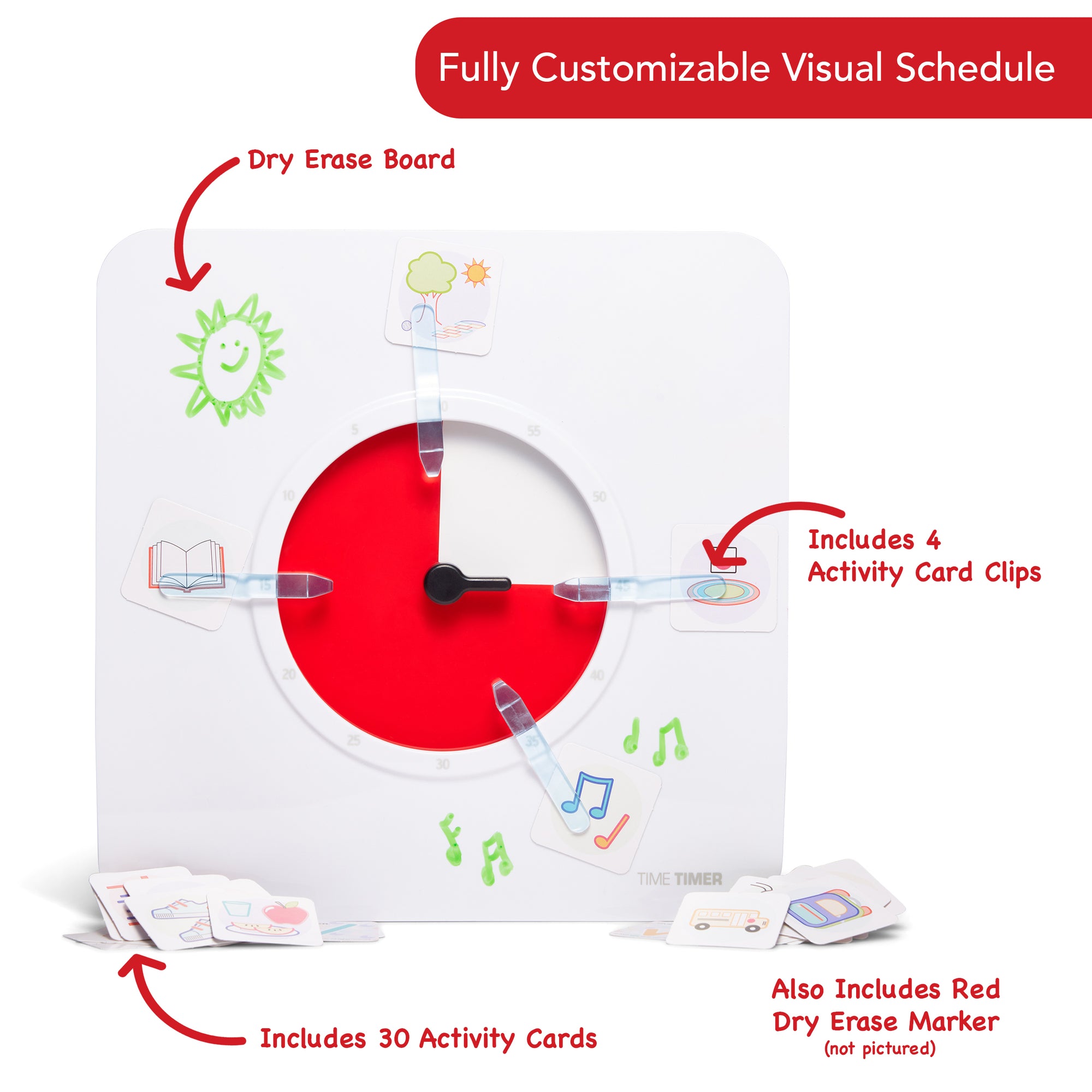 ADHD Autism Silent Countdown Timer With Planner For ADHD & Autism - 60 ...