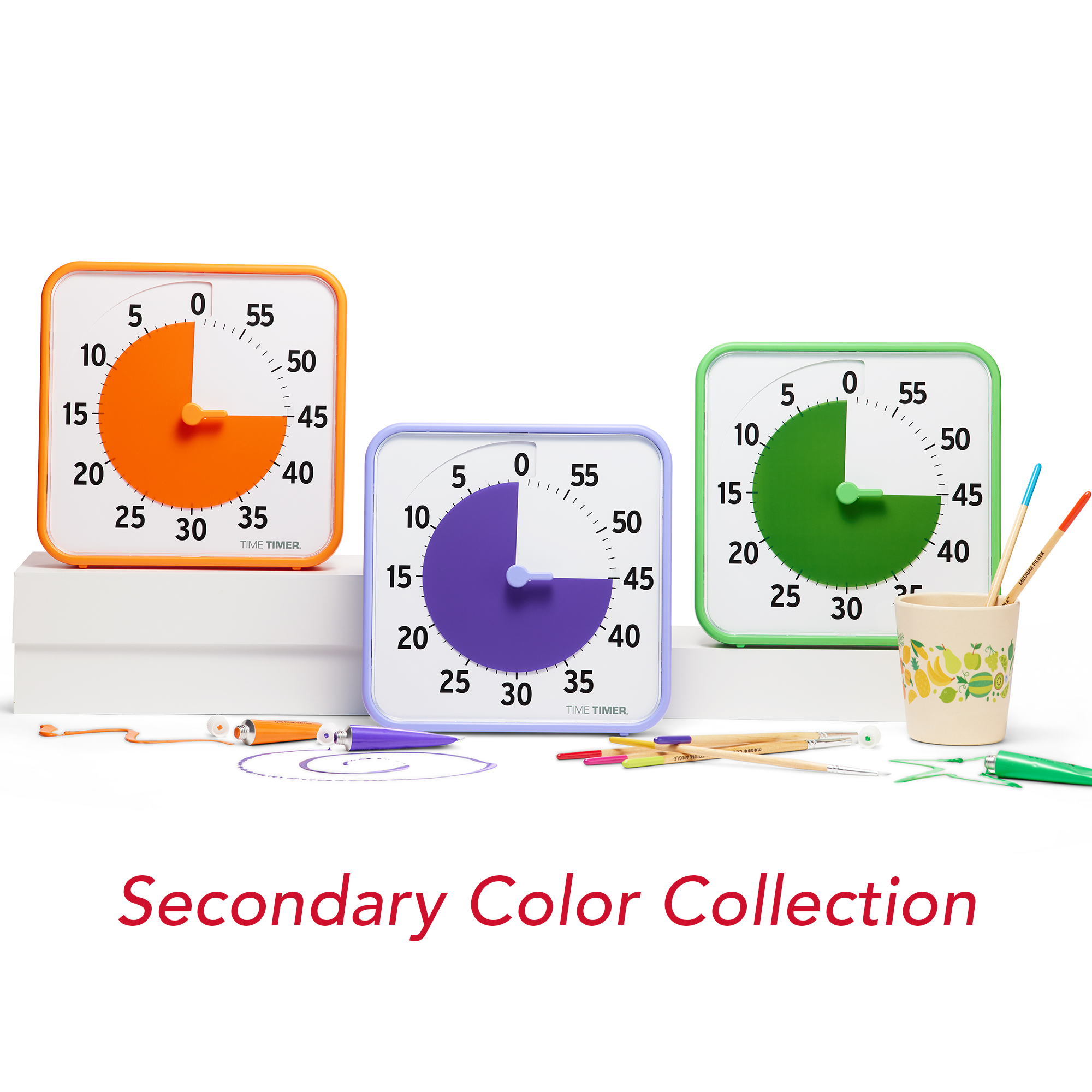 Secondary Color Time Timer® Original 8” - Learning Center Classroom Set (Set of 3)