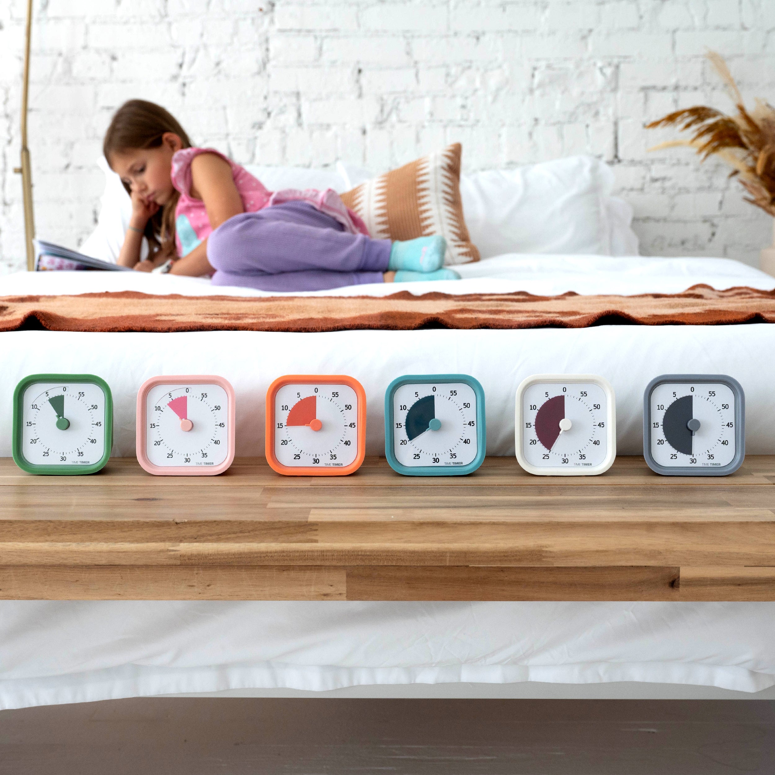 TIME TIMER Home MOD - Temporizador visual infantil de 60 minutos edición  para el hogar, para suministros de escuela en casa, herramienta de estudio