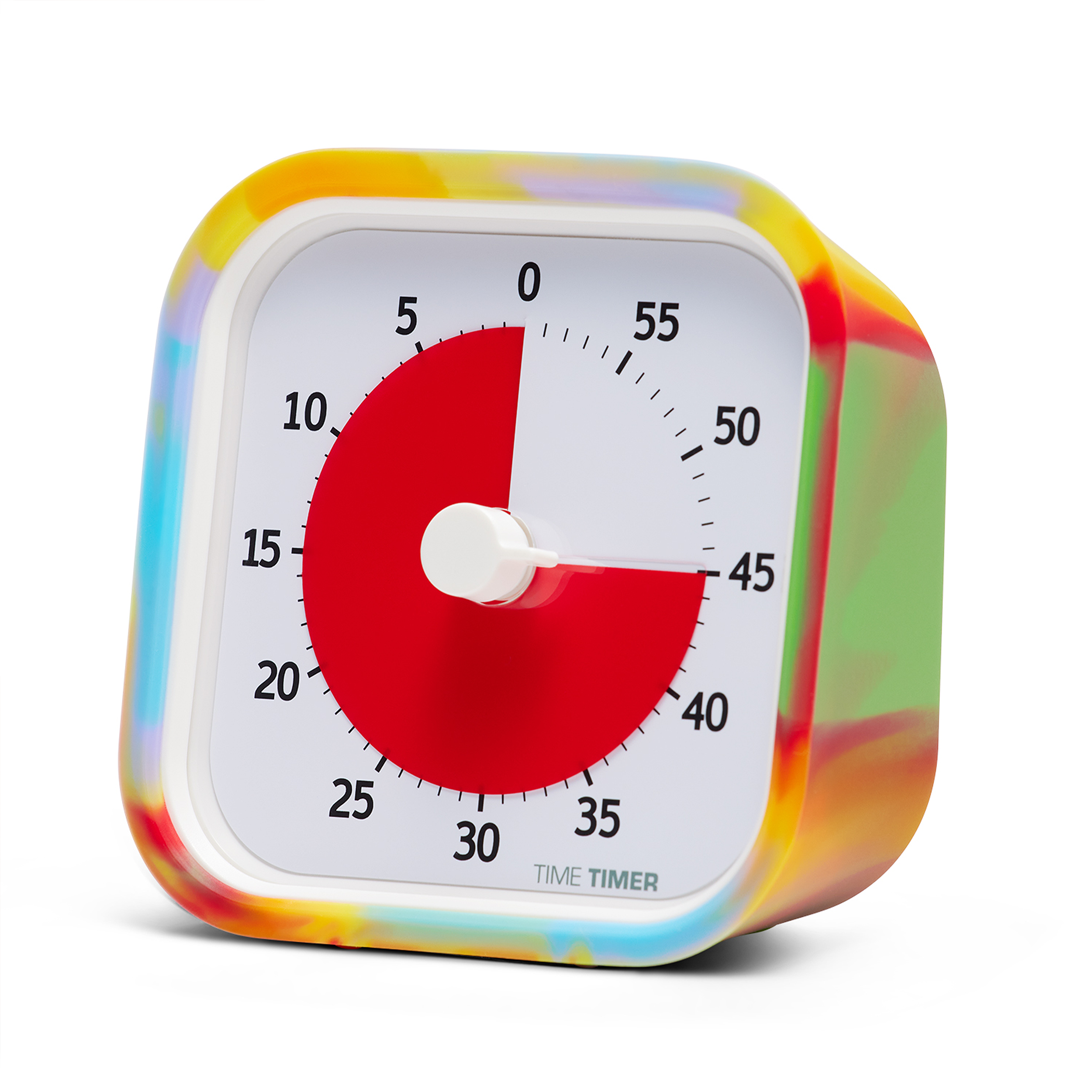 Time Timer Mod Tie Dye - Special Edition - Visual Timer for Kids Classroom Learning, Elementary Teachers Desk Clock, Homeschool