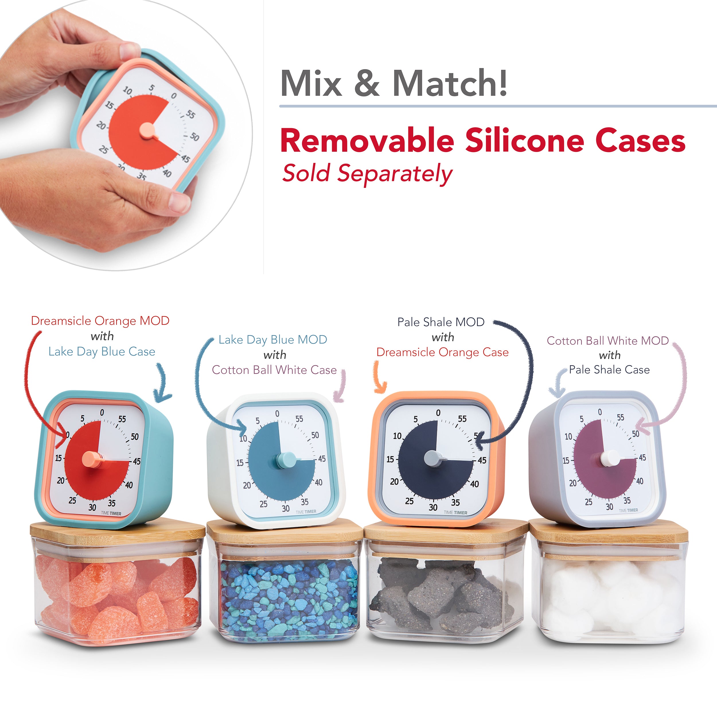 Mix & Match removable Silicone Cases 