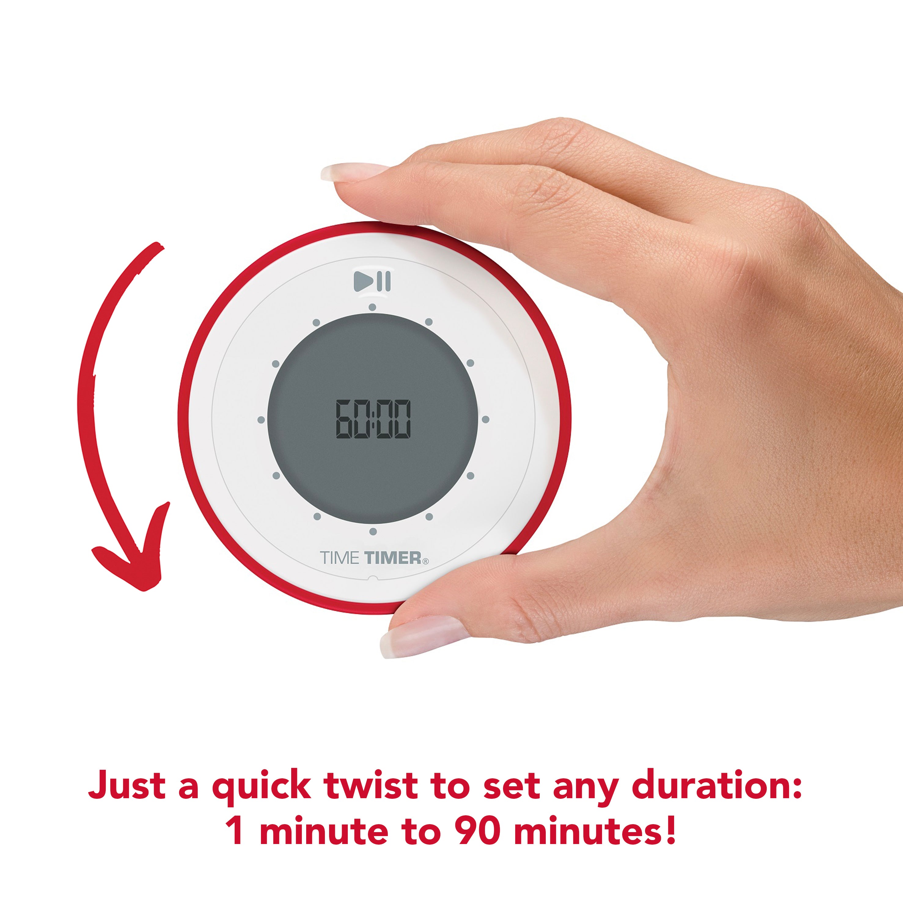 Time Timer TWIST® visual digital timer