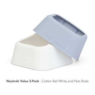 Time Timer MOD Home Edition Accessory - Neutrals  Values 2 Pack - cotton ball white and pale shale