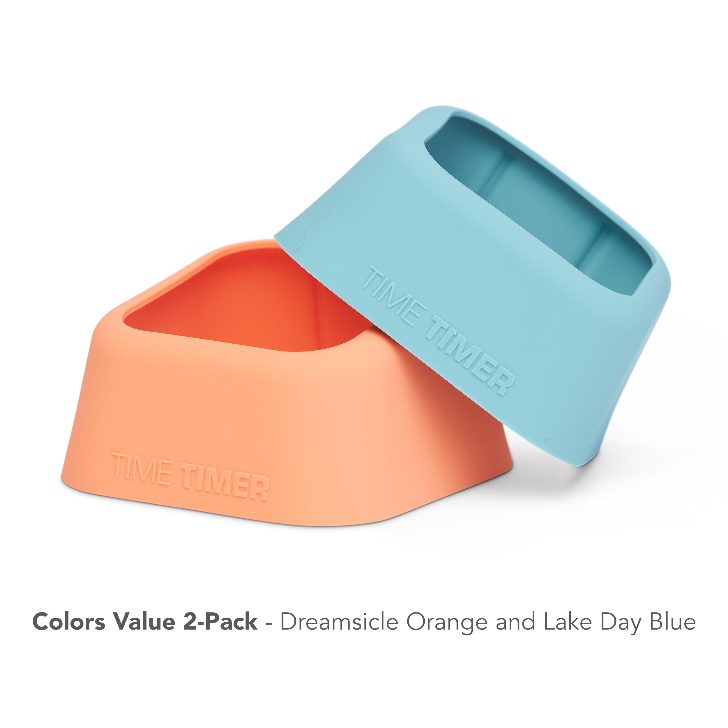 Time Timer MOD Home Edition Accessory - Colors value 2-pack dreamsicle orange and lake day blue